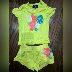 FBZ Smiley Face T-Shirt and Shorts Set